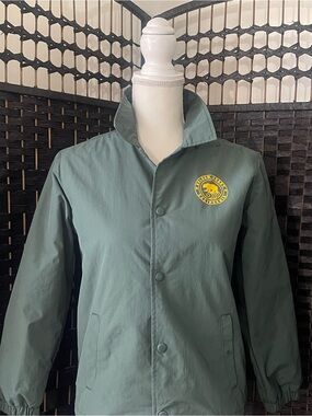Kids Green Jacket with Yellow Logo